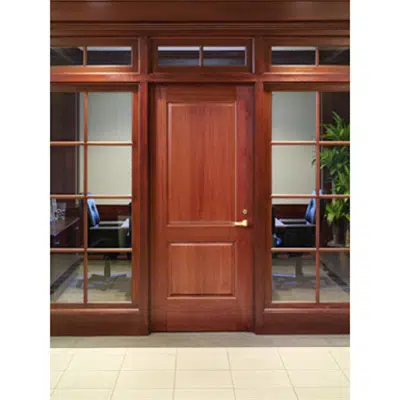 画像 2-Panel Wood Door - Interior Commercial / Residential with Fire Options - K4010