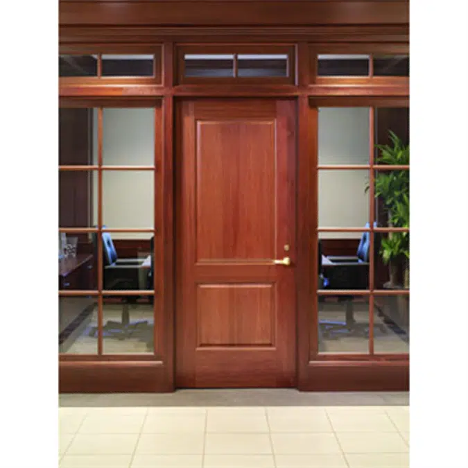 2-Panel Wood Door - Interior Commercial / Residential with Fire Options - K4010