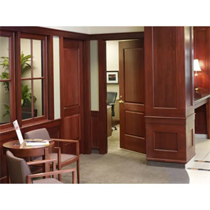 2-Panel Wood Door - Interior Commercial / Residential with Fire Options - K4010