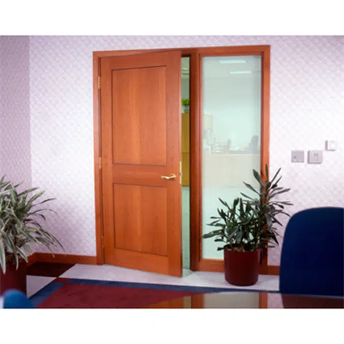 2-Panel Wood Door - Interior Commercial / Residential with Fire Options - K4010