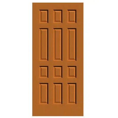 12-Panel Wood Door  - Interior Commercial / Residential with Fire Options - K3320 için görüntü