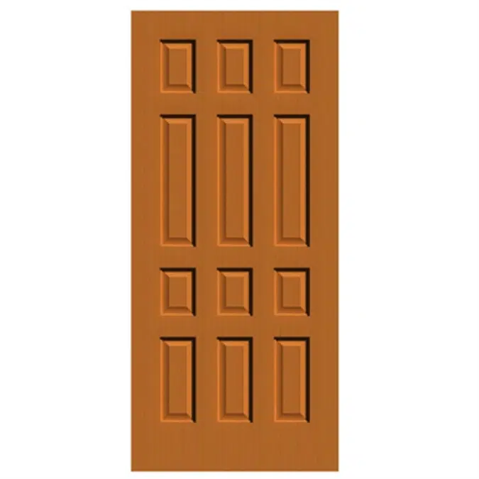 12-Panel Wood Door  - Interior Commercial / Residential with Fire Options - K3320