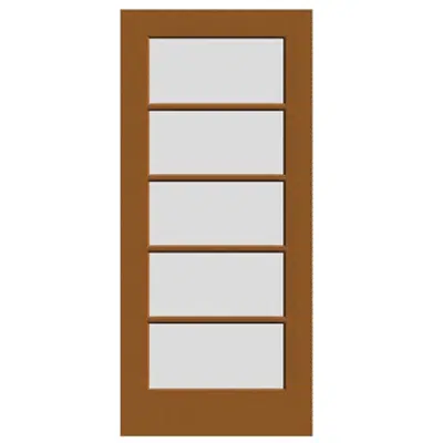 Image for 5-Lite Wood French Door - Interior Commercial / Residential with Fire Options - K6050