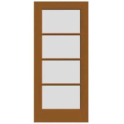 afbeelding voor 4-Lite Wood French Door - Interior  Commercial / Residential with Fire Options - K6040