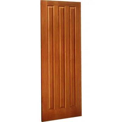 3-Panel Wood Door - Interior Commercial / Residential with Fire Options - K3030 이미지