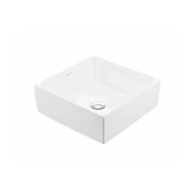 BIM objects - Free download! Gemelli Square 400 Countertop Basin ...