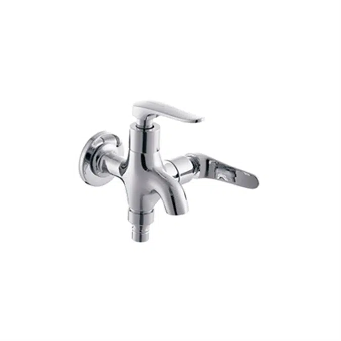 Fermo-N 1/2'' 2 Way Bib Tap With Screw Collar and Flange