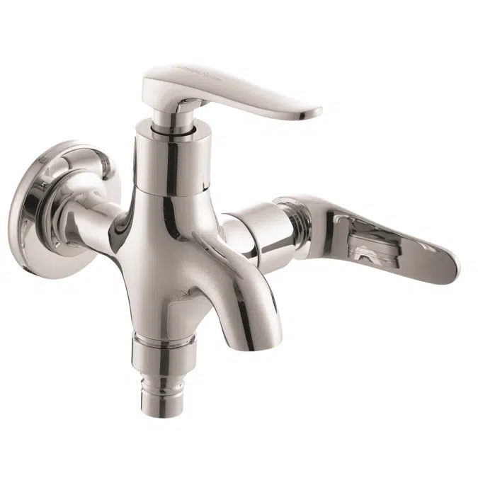 Fermo-N 1/2'' 2 Way Bib Tap With Screw Collar and Flange