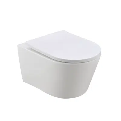 Image for Treviso Wall Hung Wc Set (Rimless)