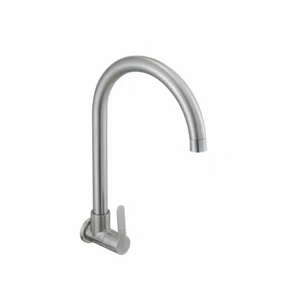 Image pour Murano 1/2" Wall-mounted Sink Tap with Swivel Spout, Stainless Steel