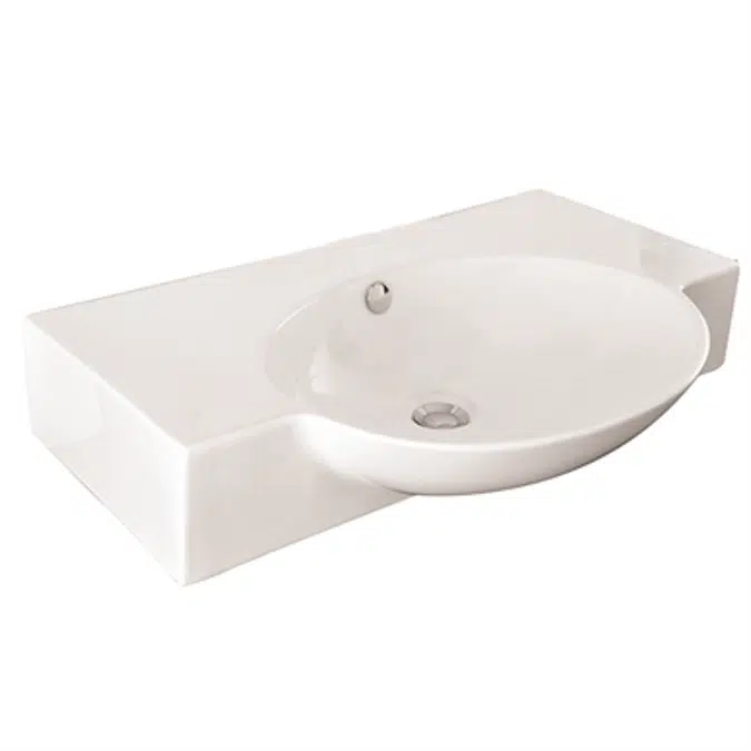 BIM objects - Free download! L750FC Wall Hung Basin Set | BIMobject