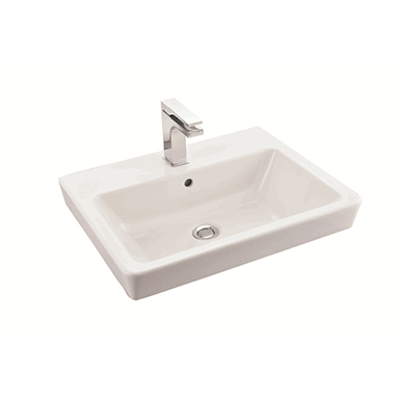 Image for Bergamo Square Wall Hung Basin Set - One Centre Tap Hole