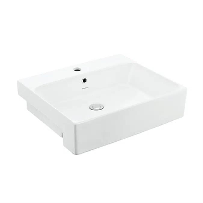 BIM objects - Free download! Gemelli Square 550 Semi-recessed Basin ...