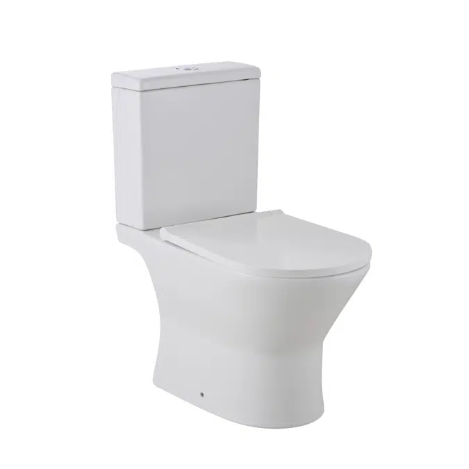 Treviso Dual Outlet 4.5/3L Close Coupled WC Set (Rimless)