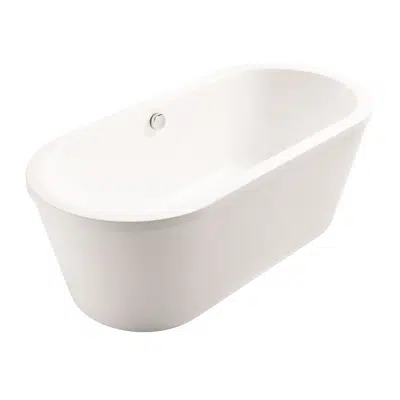 imagem para Venezia Freestanding Acrylic Bathtub 1700mm With Overflow and Pop Up Waste Set