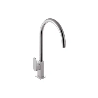 Ferla-N 1/2" Deck Mounted Sink Tap with Swivel (Round) Spout için görüntü