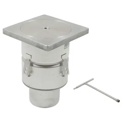 Image for Industrial Floor Drain with Gastight Solid Cover for Threaded Key - BFD-620