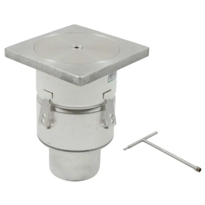 Industrial Floor Drain with Gastight Solid Cover for Threaded Key - BFD-620