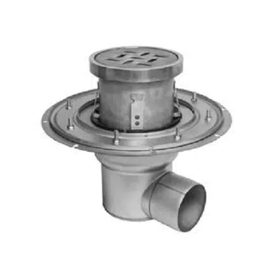 Image for 8 Inch Round Adjustable Floor Drain with Membrane Clamp - BFD-1100-A-LR Floor Drain