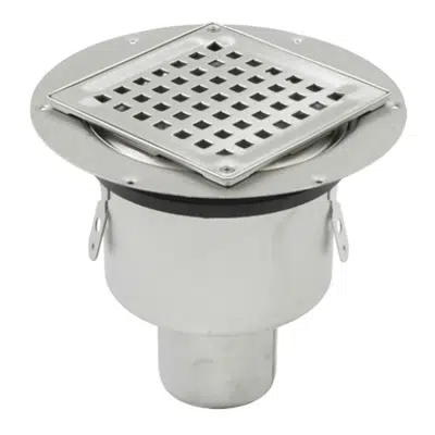 Image pour Bottom Outlet Shower Drain with Square Top - BSS-300