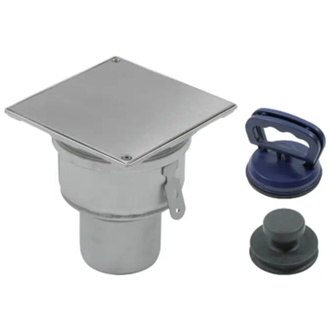 Floor Cleanout with Square Top for Vacuum Handle - BCO-120