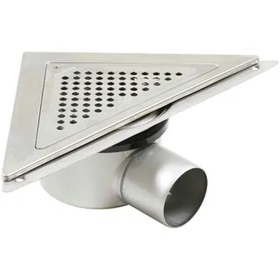 bilde for Side Outlet Corner Shower Drain with Triangular Top - BST-500