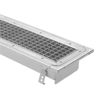bilde for Series BTV6 - 6in. Wide Pre-Sloped Trench Drain with Surface Membrane Clamp (For Rubberized Sheet Flooring)