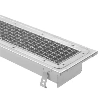 Image for Series BTV6 - 6in. Wide Pre-Sloped Trench Drain with Surface Membrane Clamp (For Rubberized Sheet Flooring)