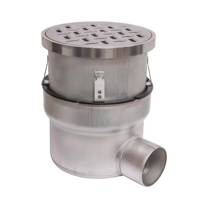 On-Grade Adjustable Floor Drain with 12in. x 12in. Square Top, Large Sump - BFD-230