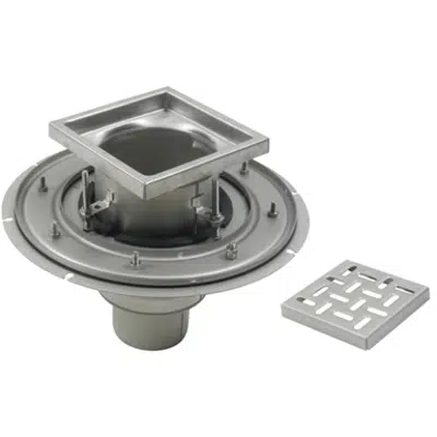 Image for Adjustable Floor Drain with 8in. x 8in. Square Top, Deep Body - BFD-110