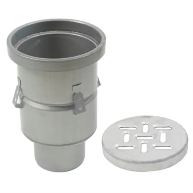 Floor Drain with 8in. Round Fixed Top, Deep Body - BFD-410