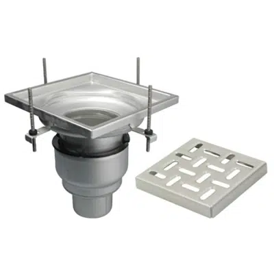 Image for On-Grade Adjustable Floor Drain with 12in. x 12in. Square Top, Large Sump - BFD-240