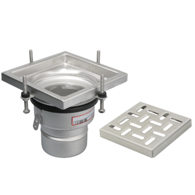 Image for On-Grade Adjustable Floor Drain with 8in. x 8in. Square Top, Small Sump - BFD-220