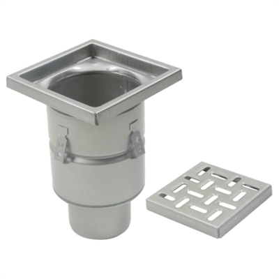 Image for On-Grade Non-Adjustable Floor Drain with 12in. x 12in. Square Top, Deep Body - BFD-330