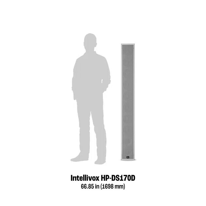 HP-DS170D 1.70m High-Output Active Digital Beam Shaping Column Loudspeaker Array (IP55)