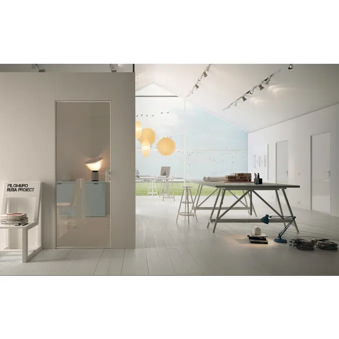 Porte std Filomuro 1L battente singola telaio 103 S _WO Transom