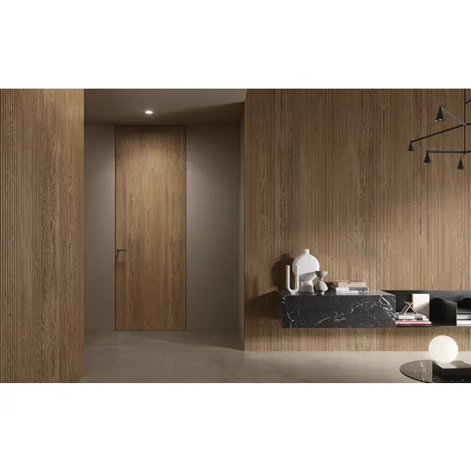 Porte std 1L Filomuro battente singola telaio 45 S _WO Transom