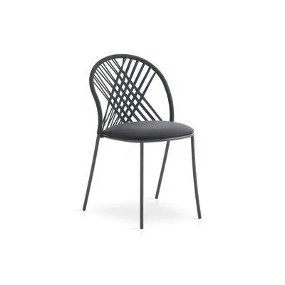 Image for Petale hand-woven chair with diamond pattern