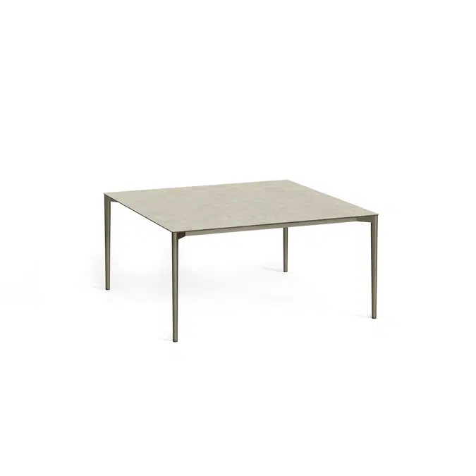 Nude square dining table