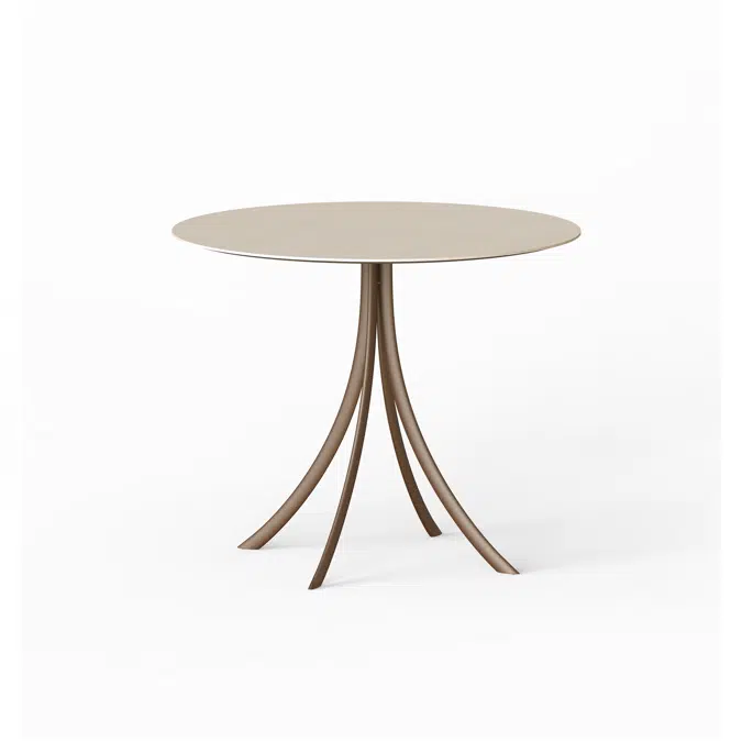 Bistro outdoor dining table stand with round top  Ø 90x74