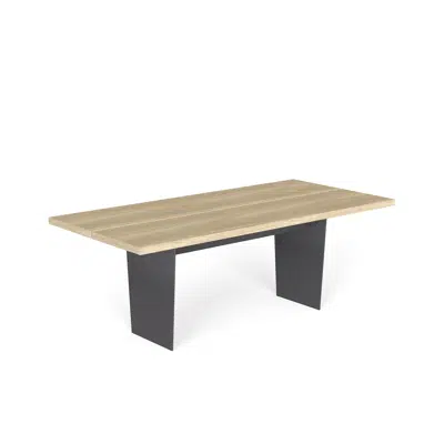 Image for Slats rectangular dining table 200x96x74