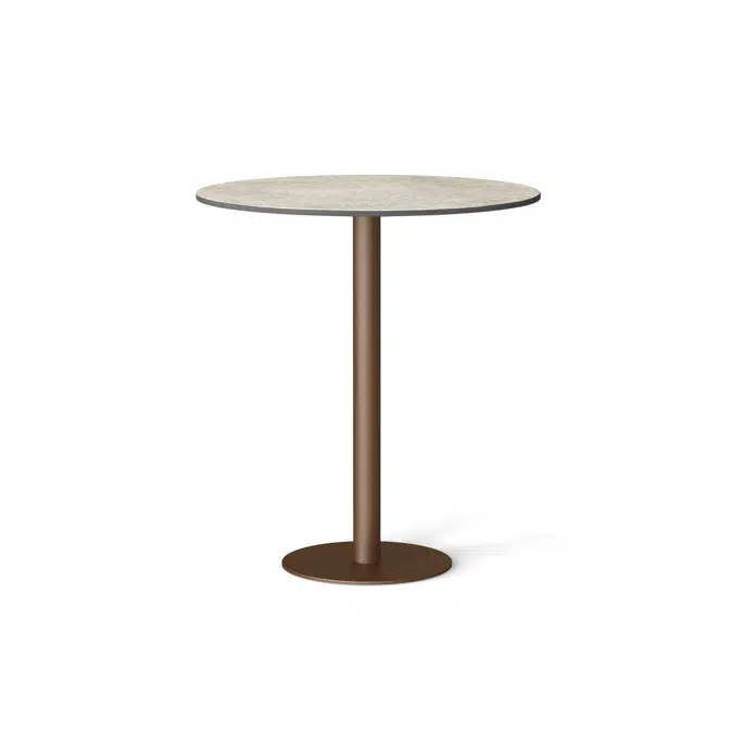 Flamingo outdoor high dining table with round top