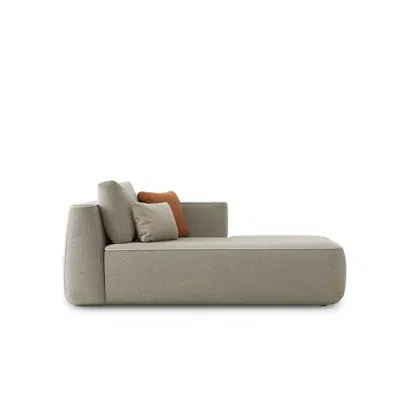 Plump right chaise longue module C874图像