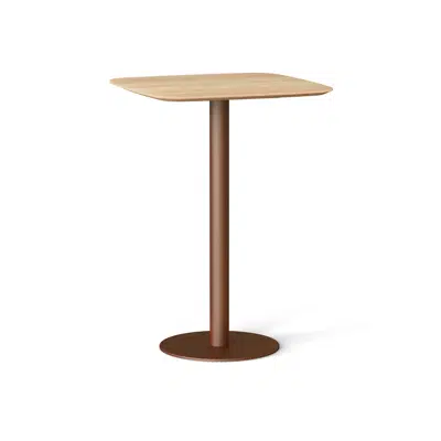 billede til Flamingo indoor high dining table stand with elliptical top  70x70x110