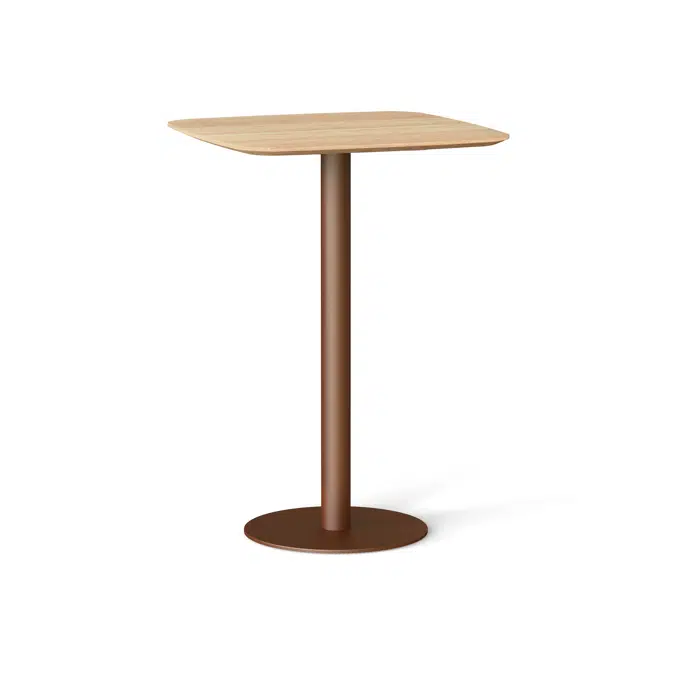 Flamingo indoor high dining table stand with elliptical top  70x70x110