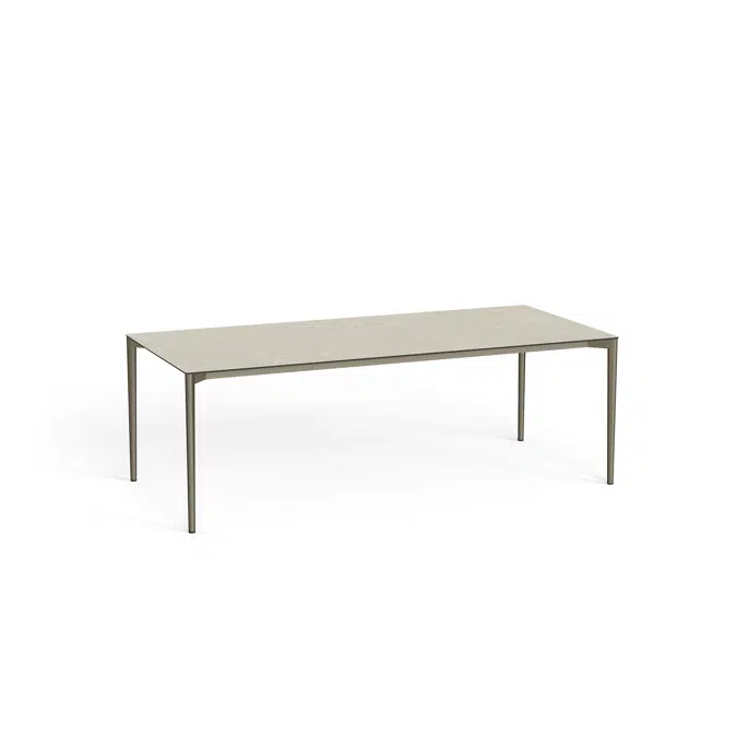 Nude rectangular dining table 220x100x74