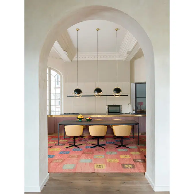 Nude indoor rectangular dining table 280x100x75