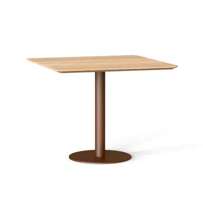 Flamingo indoor dining table with square top 90x90x76图像