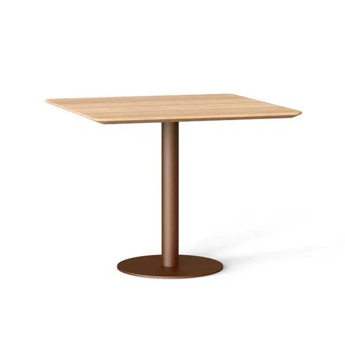 Flamingo indoor dining table with square top 90x90x76