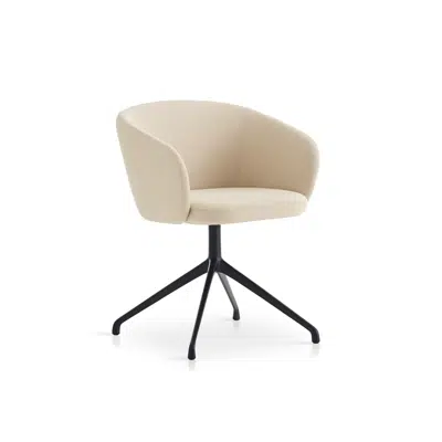 Image for Huma upholstered swivel armchair